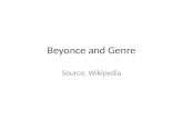 Beyonce  and Genre