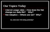 Our Topics Today