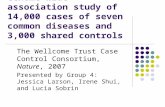 Genome-wide association study of 14,000 cases of seven common diseases and 3,000 shared controls