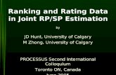 Ranking and Rating Data in Joint RP/SP Estimation