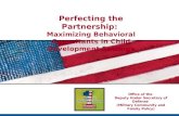 Perfecting the Partnership:  Maximizing Behavioral Consultants in Child Development Settings