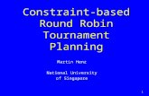 Constraint-based Round Robin Tournament Planning