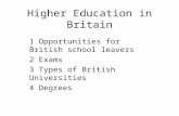Higher Education in Britain