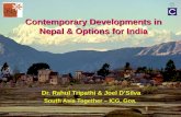 Contemporary Developments in Nepal & Options for India