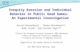 Inequity Aversion and Individual Behavior in Public Good Games:  An Experimental Investigation