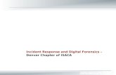 Incident Response and Digital Forensics – Denver Chapter of ISACA