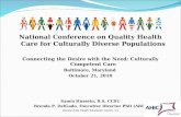 National Conference on Quality Health Care for Culturally Diverse Populations