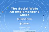 The Social Web: An Implementer's Guide