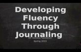 Developing Fluency Through Journaling