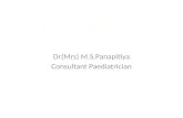 Dr(Mrs)  M.S.Panapitiya Consultant Paediatrician