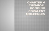 Chapter 6 Chemical Bonding Covalent molecules