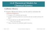14-8 Theoretical Models for  Chemical Kinetics