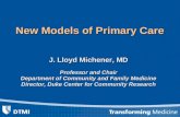 New Models of Primary Care
