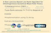 A New Lanczos-Based Low Rank Algorithm for Inhomogeneous Dynamical Mean-Field Theory