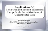 Implications Of  The First and Second Successful Large Scale Securitizations of Catastrophe Risk