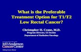 What is the Preferable Treatment Option for T1/T2 Low Rectal Cancer?
