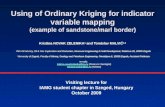 Using of Ordinary Kriging for indicator variable mapping (example of sandstone/marl border)