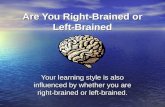 Are You Right-Brained or Left-Brained