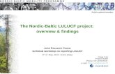 The Nordic-Baltic LULUCF project:  overview & findings Joint Research Center