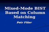 Mixed-Mode BIST Based on Column Matching