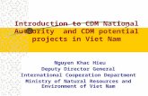 Introduction to CDM National Authority  and CDM potential projects in Viet Nam