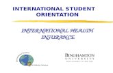 INTERNATIONAL STUDENT                ORIENTATION