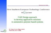 CAE Design approach to develop applicative solutions in automotive polymer based systems