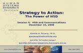 Strategy to Action: The Power of HSD Session 4:  HSD and Communications December 10, 2008