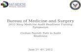 Bureau of Medicine and Surgery 2012 Navy Medicine Audit Readiness Training  Symposium