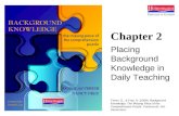 Chapter 2 Placing Background Knowledge in Daily Teaching