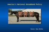 America’s National Broadband Policy