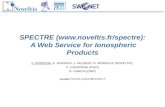 SPECTRE (noveltis.fr/spectre):  A Web Service for Ionospheric Products