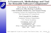 A Framework, Methodology and Tool for Reusable Software Components*