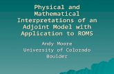 Physical and Mathematical Interpretations of an Adjoint Model with Application to ROMS
