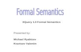 XQuery 1.0 Formal Semantics