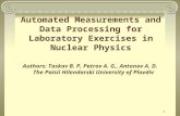 Automated Measurements and Data Processing for Laboratory Exercises  in  Nuclear Physics