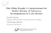 The Older People’s Commissioner for Wales’ Review of Advocacy Arrangements in Care Homes