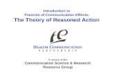 Introduction to Theories of Communication Effects: The Theory of Reasoned Action