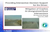 Mitigation of Crashes At Unsignalized Rural Intersections IDS Quarterly Meeting June 14-5, 2004