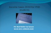 Mr. Roel Kolder tax lawyer  02-03-2011 APROVE/AMC