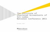 The Institute of Chartered Accountants of Sri Lanka National Conference 2011