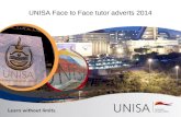 UNISA Face to Face tutor adverts 2014