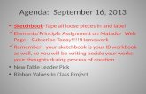 Agenda:  September 16, 2013