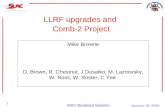 LLRF upgrades and  Comb-2 Project