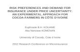 Euphrasie B.H. KOUAME Aka Narcisse KOMENAN University of Cocody, Cote d Ivoire
