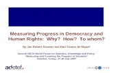 Measuring Progress in Democracy and Human Rights:  Why?  How?  To whom?