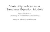 Variability Indicators in Structural Equation Models