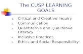 The CUSP LEARNING GOALS