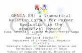 GENIA-GR:  a Grammatical Relation Corpus for Parser Evaluation in the Biomedical Domain