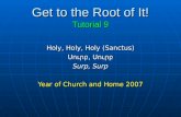 Get to the Root of It! Tutorial 9
